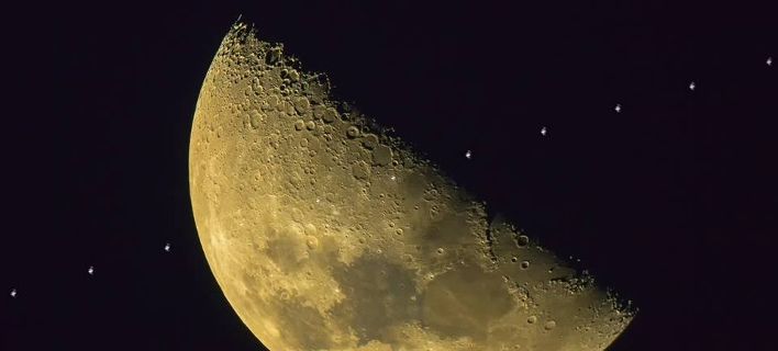 Του πήρε 8 χρόνια για να φωτογραφίσει τον Διεθνή Διαστημικό Σταθμό μπροστά από τη Σελήνη – Δείτε το αποτέλεσμα  