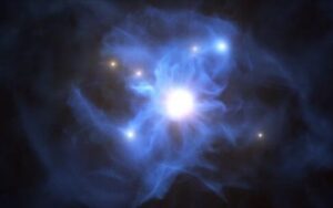 Εντοπίστηκαν γαλαξίες «παγιδευμένοι στο δίχτυ» μιας γιγαντιαίας μαύρης τρύπας 